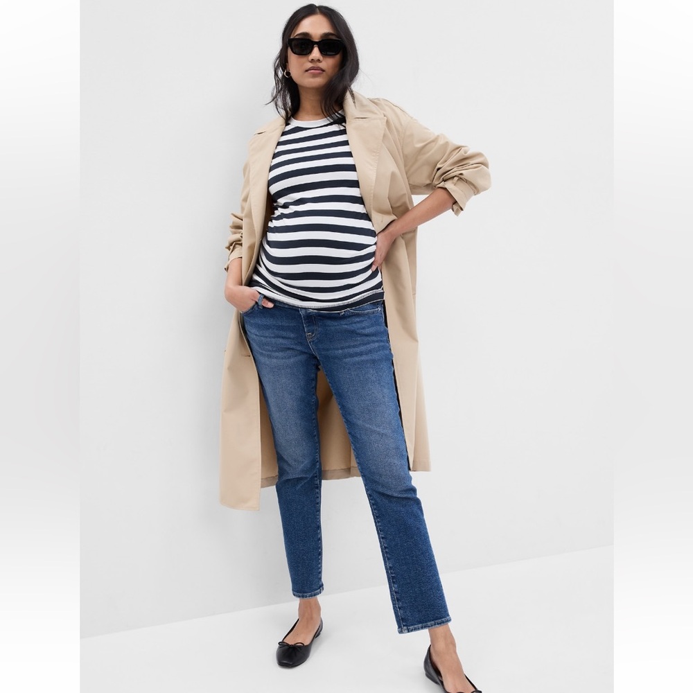 GAP Maternity Vintage Slim Jeans- True Waistband Full Panel 29/8
